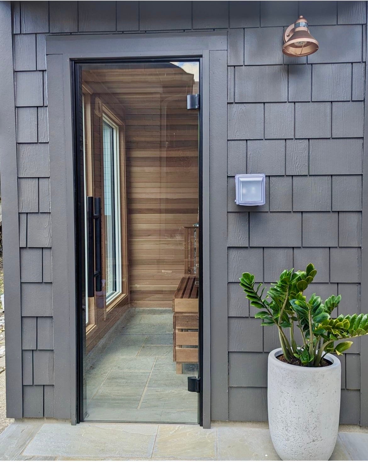 cedro sauna custom precut kit outdoors customer example 3