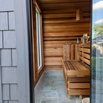 cedro sauna custom precut kit outdoors customer example 2