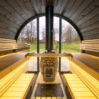 Heritage Lux Vulcano Outdoor Barrel Sauna — Features & Overview