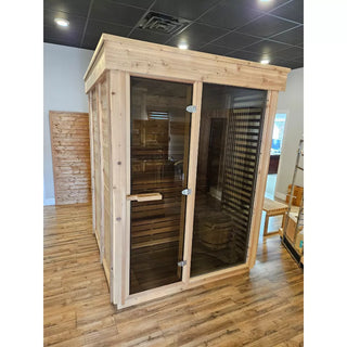 Dundalk Leisurecraft - Pure Cube CU552 Outdoor Sauna Knotty Red Cedar (Showroom Unit)