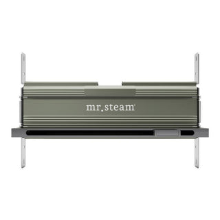 MrSteam Linear 16 in. W. Steamhead with AromaTherapy Reservoir - Brilliant Black