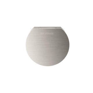 MrSteam Designer 3 in. Steamhead with AromaTherapy Reservoir in Round - Brushed Nickel