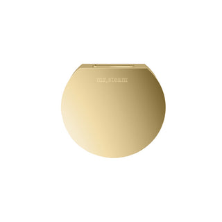 MrSteam Designer 3 in. Steamhead with AromaTherapy Reservoir in Round - Polished Brass