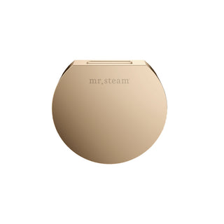 MrSteam Designer 3 in. Steamhead with AromaTherapy Reservoir in Round - Polished Gold