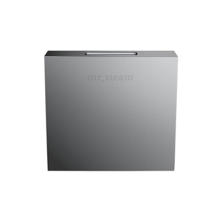 MrSteam Designer 3 in. Steamhead with AromaTherapy Reservoir in Square - Brilliant Black