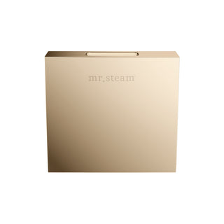 MrSteam Designer 3 in. Steamhead with AromaTherapy Reservoir in Square - Polished Gold