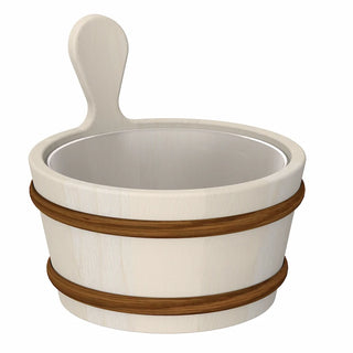 1 Gallon Aspen Sauna Bucket with Aspen Dipper | The Sauna Place