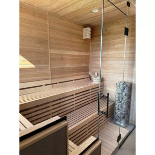 Clear Hemlock Sauna Wood - Wall Paneling T&G 1x4 V2E