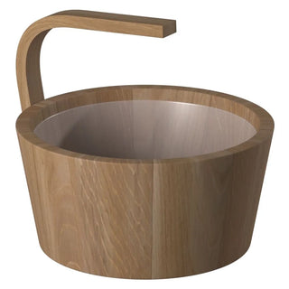 2.4 Gallon Dragon Pail Cedar Bucket with Plastic Insert | The Sauna Place