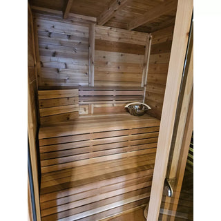Dundalk Leisurecraft - Pure Cube CU552 Outdoor Sauna Knotty Red Cedar (Showroom Unit)