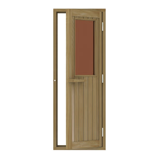 Cedar Sauna Door with Bronze Glass - 24″ x 77″