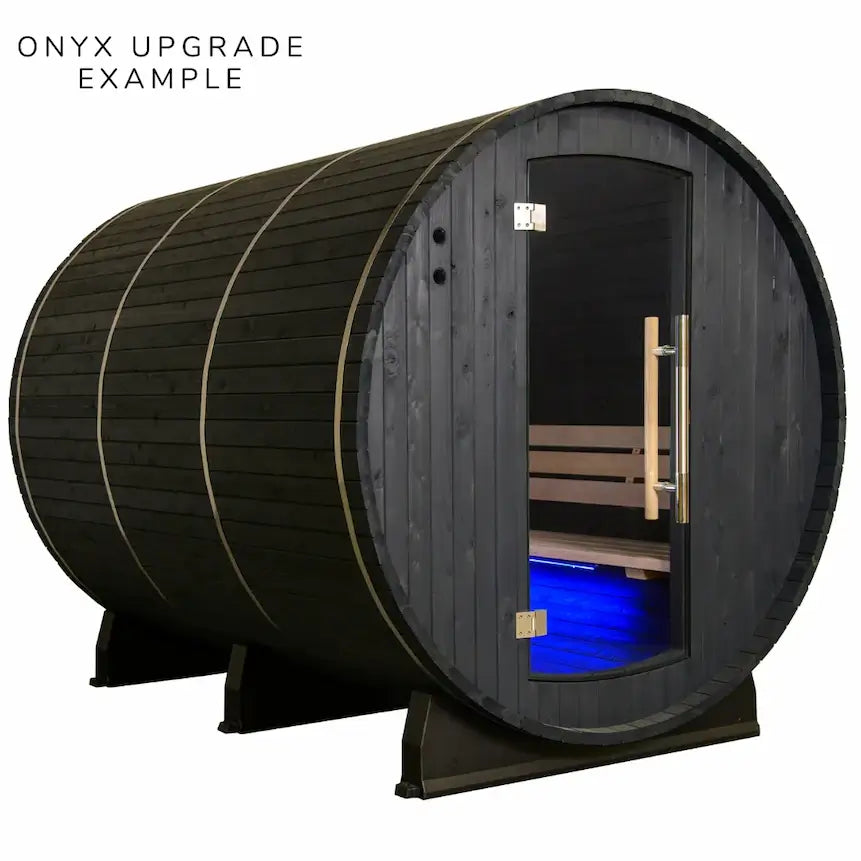 Almost Heaven 6′ x 7′ Kenova 4-6 person Barrel Sauna – The Sauna Place