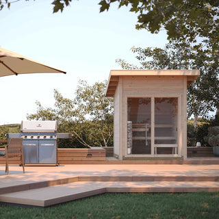 Almost Heaven View (Solide Vision) Outdoor Sauna Cabin