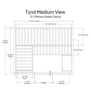 Almost Heaven Tyrol Indoor Sauna