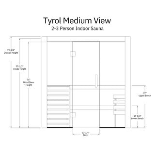 Almost Heaven Tyrol Indoor Sauna