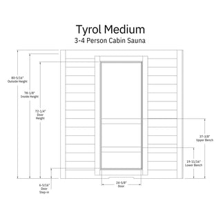 Almost Heaven Tyrol Indoor Sauna
