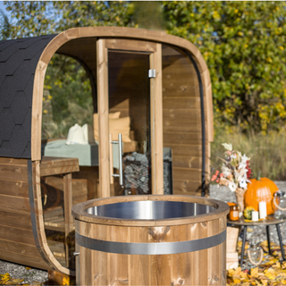 Aurora Square Glass Outdoor Sauna | Heritage™ – The Sauna Place