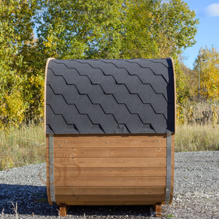 Aurora Square Glass Outdoor Sauna | Heritage Sauna®