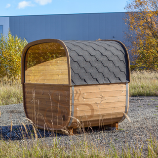 Aurora Square Glass 2-3 Person Outdoor Sauna | Heritage Sauna Aurora Square Glass 2-3 Person Outdoor Sauna | Heritage Sauna