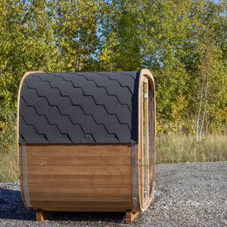 Aurora Square Mirror Outdoor Sauna | Heritage Sauna®