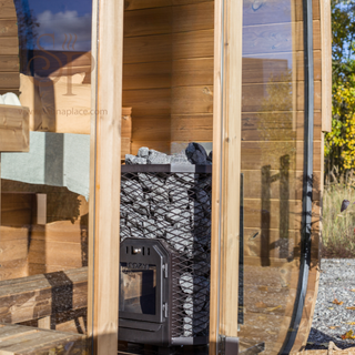 Aurora Square Wood 2-3 Person Outdoor Sauna | Heritage Sauna®