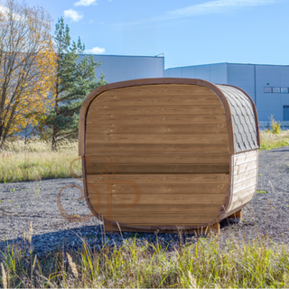Aurora Square Wood 2-3 Person Outdoor Sauna | Heritage Sauna®