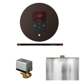 MrSteam Basic Butler Steam Shower Control Package with Round iTempo Control and Linear Steamhead - Oil-Rubbed Bronze