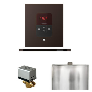 MrSteam Basic Butler Steam Shower Control Package with Square iTempo Control and Linear Steamhead - Oil-Rubbed Bronze
