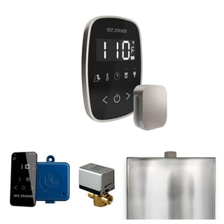 MrSteam ButlerFlex Steam Shower Control Package with TempoFlex Control and Steamhead in Black Brushed Bronze - Black - Brushed Nickel