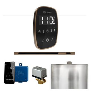 MrSteam ButlerFlex Steam Shower Control Package with TempoFlex Control and Linear Steamhead - Black - Nouveau Bronze