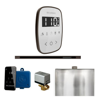 MrSteam ButlerFlex Steam Shower Control Package with TempoFlex Control and Linear Steamhead - White - Oil-Rubbed Bronze