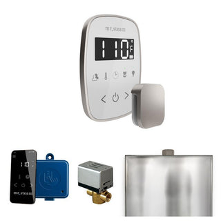 MrSteam ButlerFlex Steam Shower Control Package with TempoFlex Control and Steamhead in Black Brushed Bronze - White - Brushed Nickel