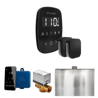 MrSteam ButlerFlex Max Steam Shower Control Package with TempoFlex Control and Steamhead - Black - Matte Black