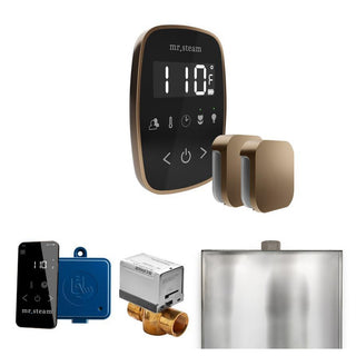 MrSteam ButlerFlex Max Steam Shower Control Package with TempoFlex Control and Steamhead - Black - Nouveau Bronze