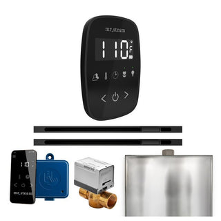 MrSteam ButlerFlex Max Steam Shower Control Package with TempoFlex Control and Linear Steamhead - Black - Matte Black