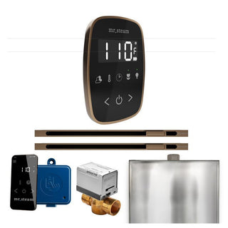 MrSteam ButlerFlex Max Steam Shower Control Package with TempoFlex Control and Linear Steamhead - Black - Nouveau Bronze
