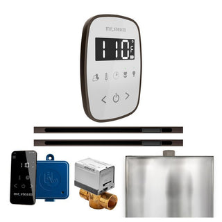 MrSteam ButlerFlex Max Steam Shower Control Package with TempoFlex Control and Linear Steamhead - White - Oil-Rubbed Bronze