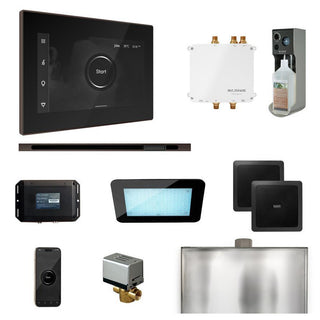MrSteam Bliss Steam Shower Control Package with iSteamX Control and Linear Steamhead - Black - Oil-Rubbed Bronze