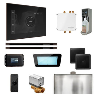 MrSteam Bliss Max Steam Shower Control Package with iSteamX Control and Linear Steamhead - Black - Oil-Rubbed Bronze