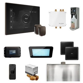 MrSteam Bliss Max Steam Shower Control Package with iSteamX Control and Steamhead - Black - Oil-Rubbed Bronze