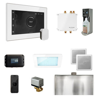 MrSteam Bliss Steam Shower Control Package with iSteamX Control and Steamhead - White - White