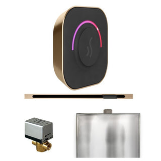 MrSteam ButlerTouch Steam Shower Control Package with TempoTouch Control and Linear Steamhead - Brushed Bronze