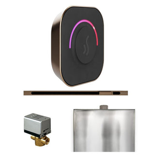 MrSteam ButlerTouch Steam Shower Control Package with TempoTouch Control and Linear Steamhead - Nouveau Bronze
