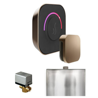 MrSteam ButlerTouch Steam Shower Control Package with TempoTouch Control and Steamhead - Nouveau Bronze