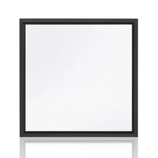 Black anodized Aluminium sauna window