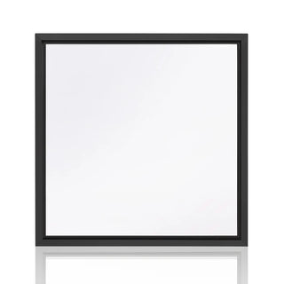 Black anodized Aluminum sauna window 80″ x 80″