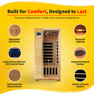 HeatWave Buena Vista 1-2 Person Carbon Infrared Sauna