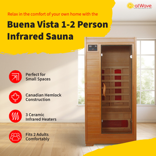 HeatWave Buena Vista 1-2 Person Ceramic Infrared Sauna