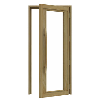 Cedar ADA Door with Clear Glass - 36 x 80 R