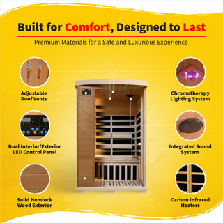 HeatWave Coronado 2 Person Carbon Infrared Sauna